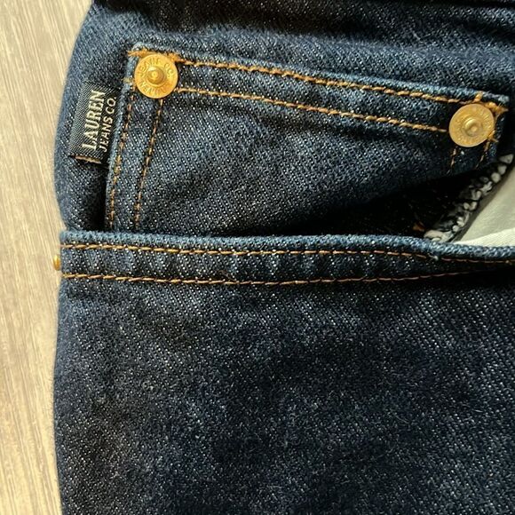 Lauren Jeans Co Ralph Lauren Dark Blue Jeans 5 Pocket VINTAGE NWOT - Picture 2 of 8